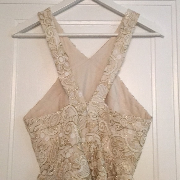 Club Monaco white and gold dress - Picture 3 of 4